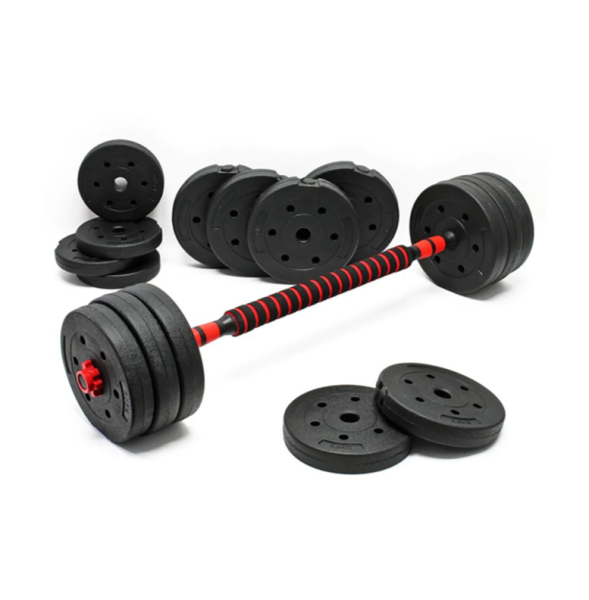 Набор композитных гантелей AMETIST 24 кг с соединительным грифом